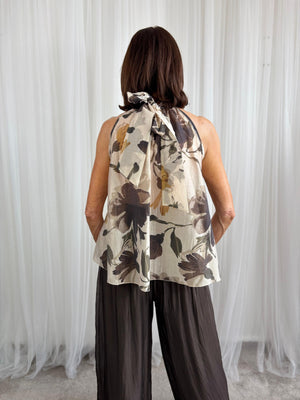 Whisper Ruffle top in multi