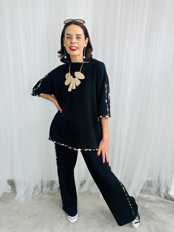 Ponza Top in black