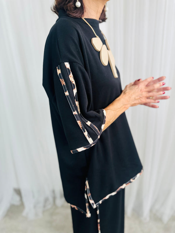 Ponza Top in black