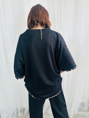 Ponza Top in black
