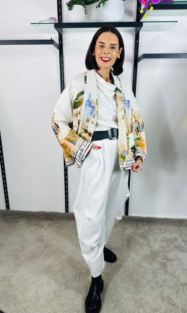 Gabriella Jacket in acru without Hood -