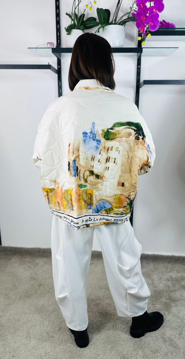Gabriella Jacket in acru without Hood -