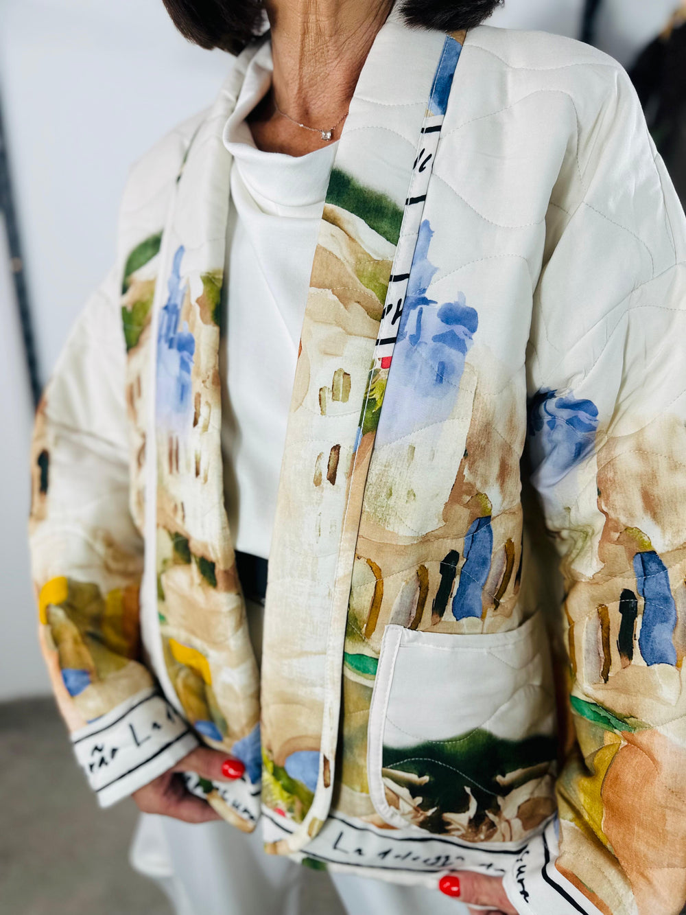 Gabriella Jacket in acru without Hood -