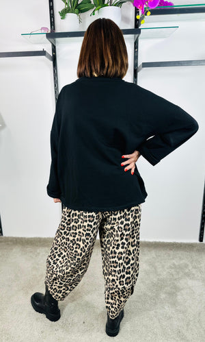 Twilight Diamante sweatshirt in black -