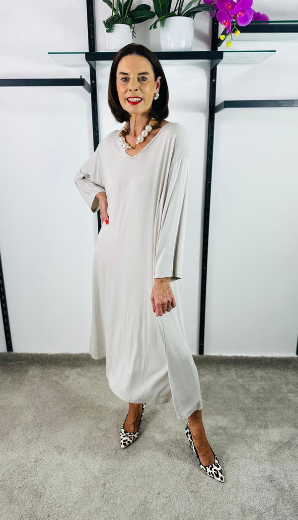 Sway Dress in Stone
