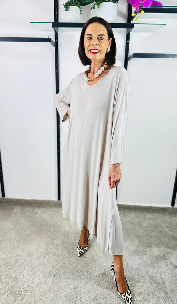 Sway Dress in Stone