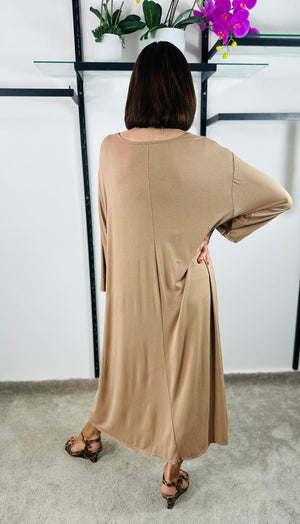 Sway Dress in Camel