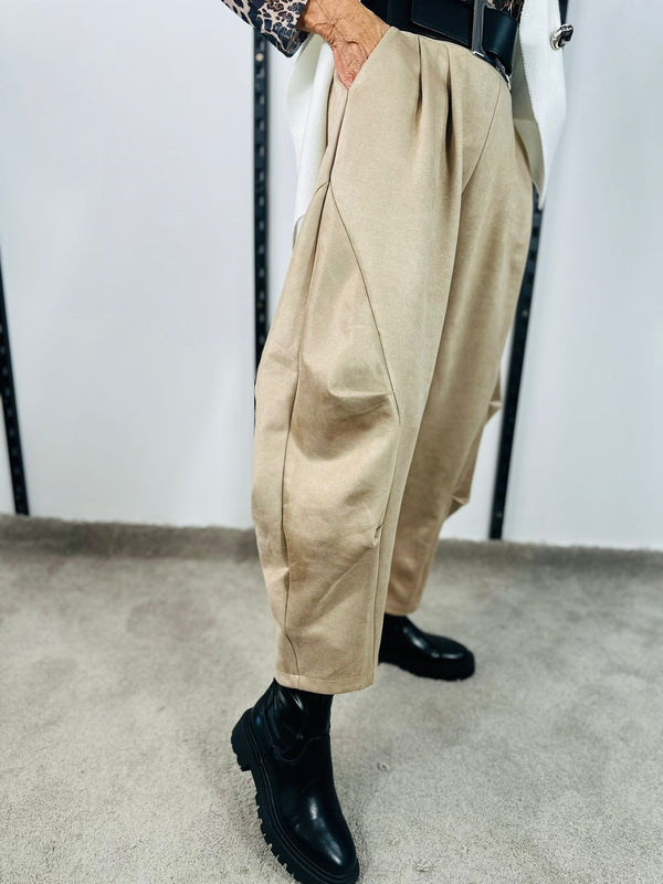Lisbon Cocoon Trousers in beige