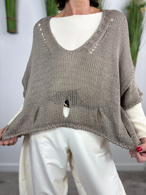 Holy molly knitwear in mocha