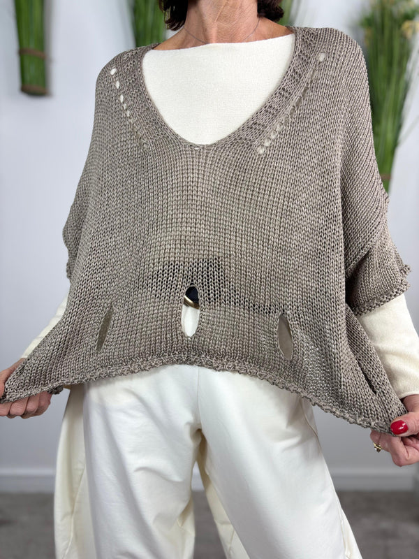 Holy molly knitwear in mocha