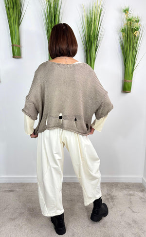 Holy molly knitwear in mocha