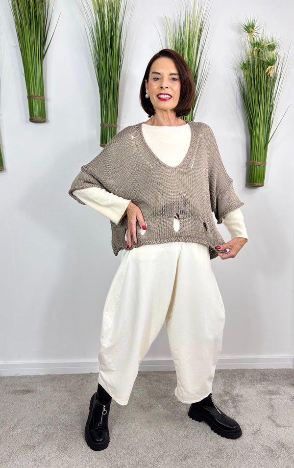 Holy molly knitwear in mocha