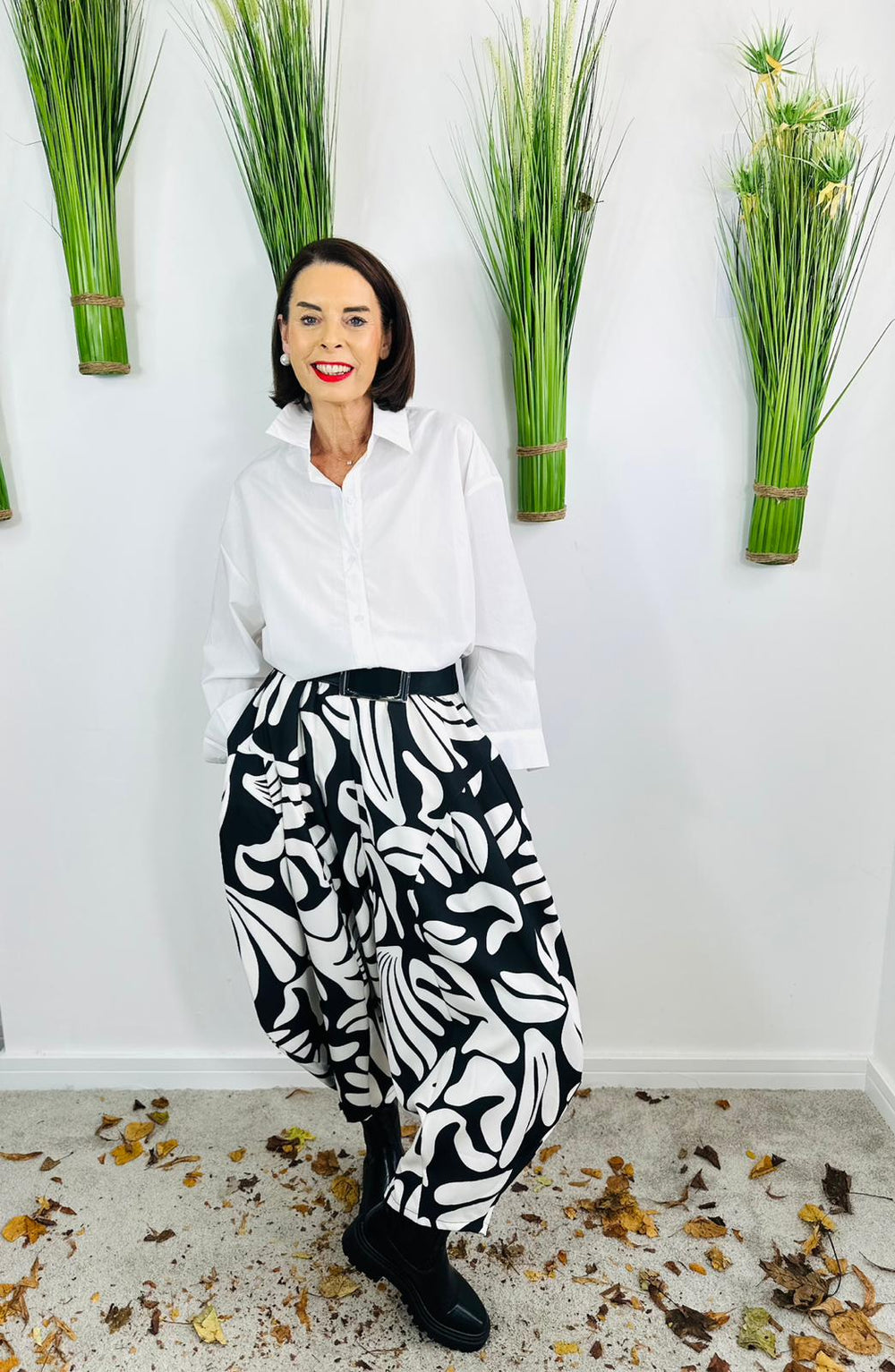 Monochrome Cocoon Trousers