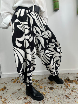 Monochrome Cocoon Trousers