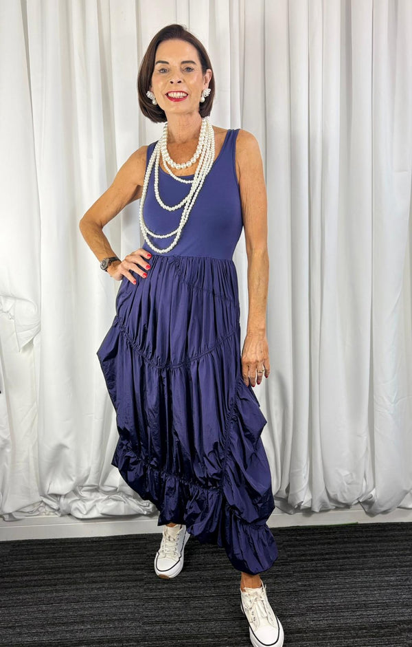 melanie dress in navy