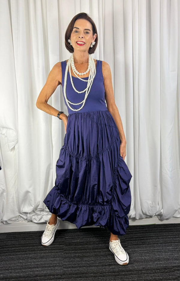 melanie dress in navy