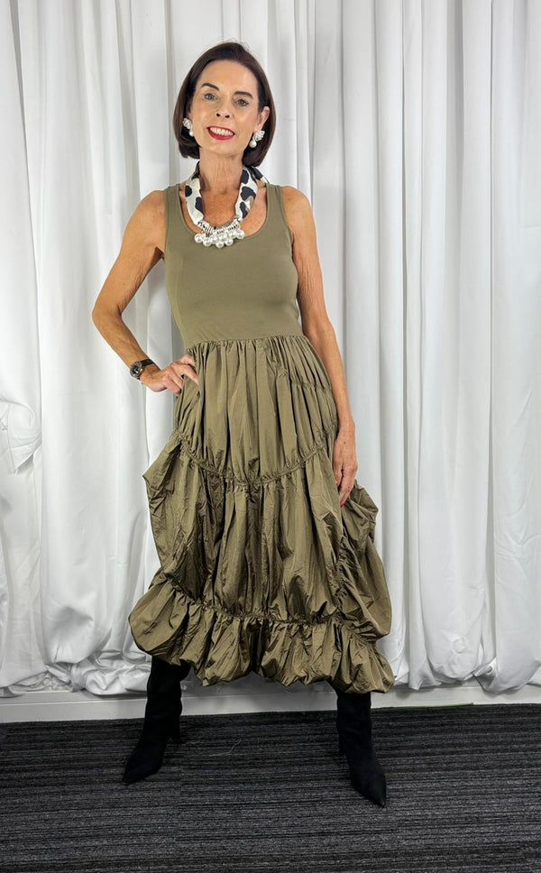 melanie dress in sage