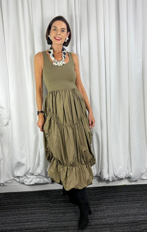 melanie dress in sage