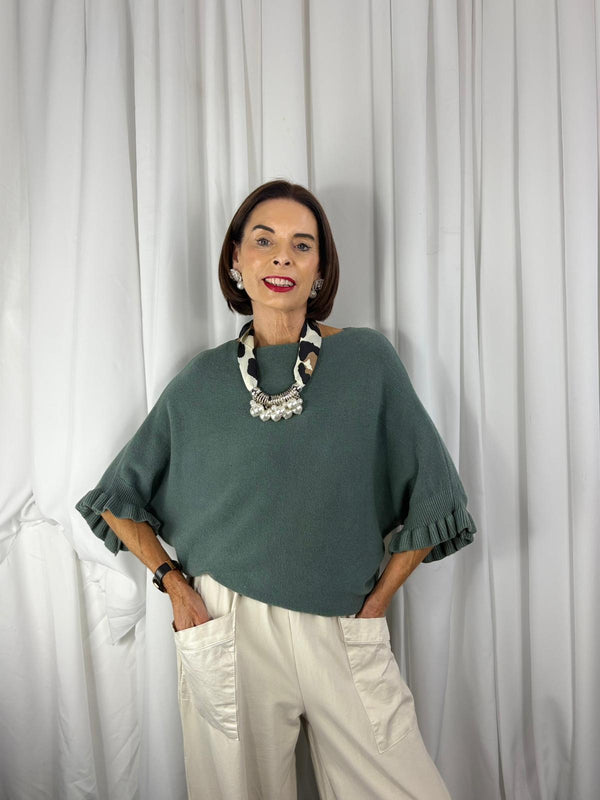 Zodiac knitwear in sage