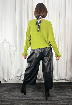 Zodiac long sleeve knitwear in pistachio