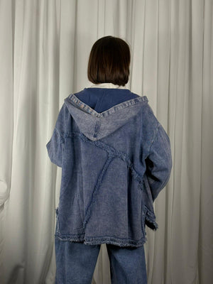 Zodiac denim jacket in pre wash