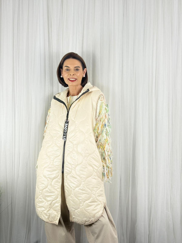 Judith gilet in beige