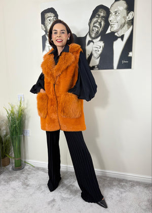 Courty Gilet in BURNT ORANGE -