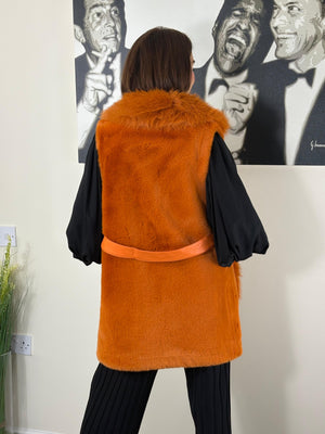 Courty Gilet in BURNT ORANGE -