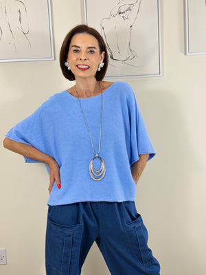 Saliyan knitwear in powder blue