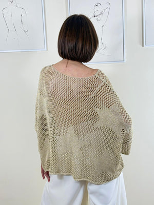 Bello Star knitwear in gold