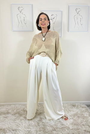 Bello Star knitwear in gold