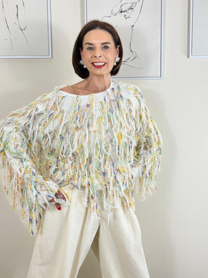 Liza knitwear in  beige and multi