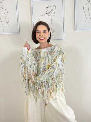 Liza knitwear in  beige and multi