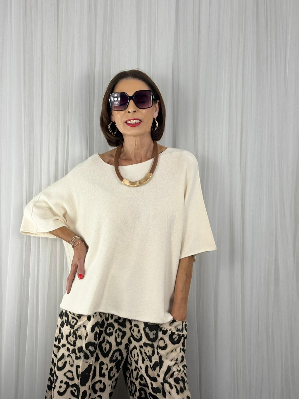 Saliyan knitwear in ecru