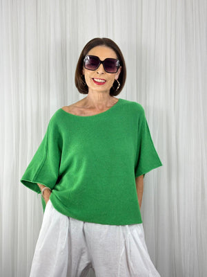 Saliyan knitwear in emerald green