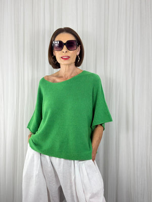 Saliyan knitwear in emerald green