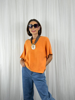 Saliyan knitwear in orange
