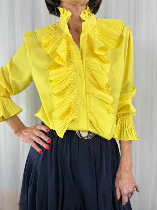 Sylvia shirt in yellow sorbert