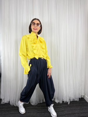 Sylvia shirt in yellow sorbert