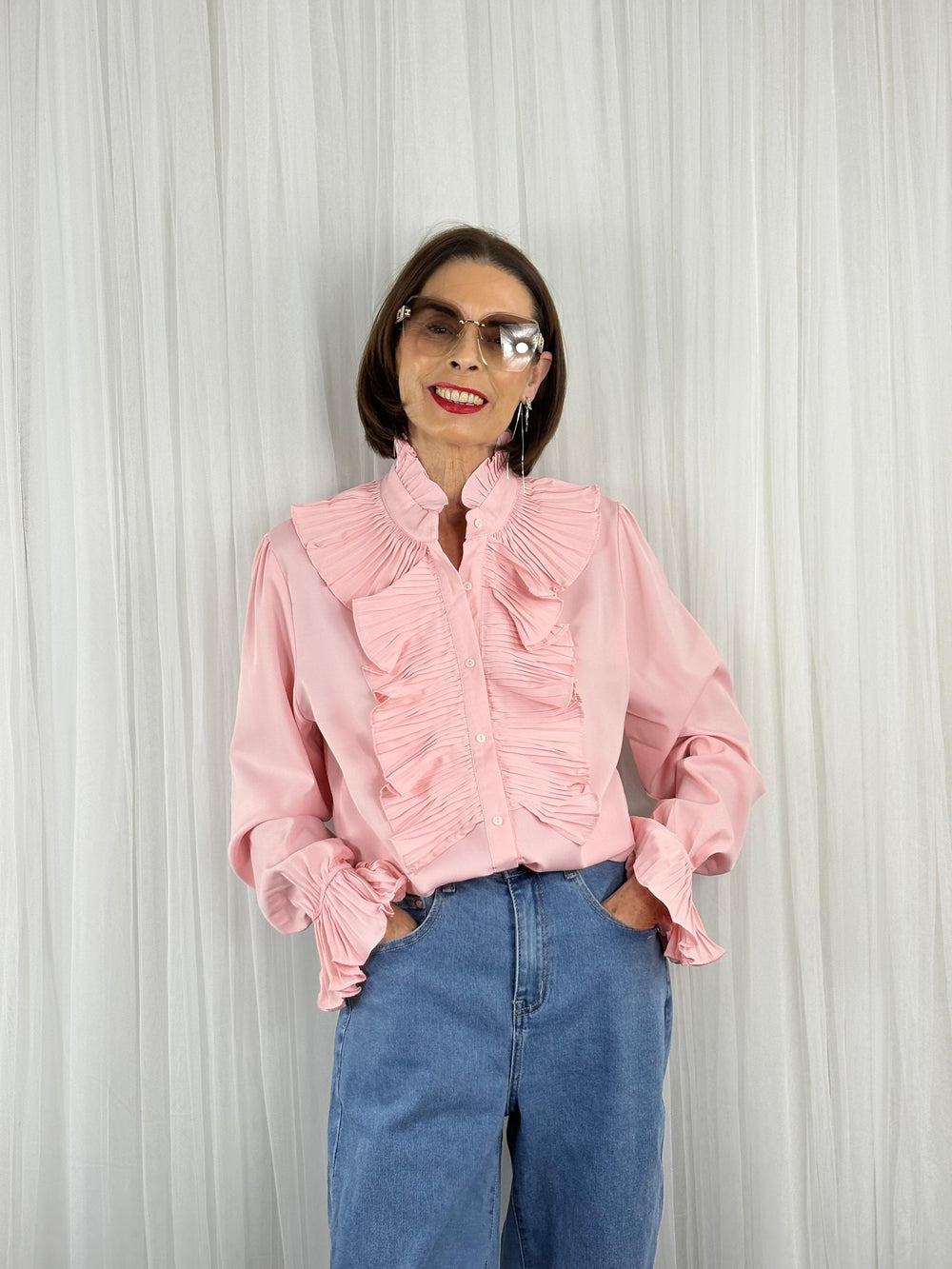 Sylvia shirt in baby pink