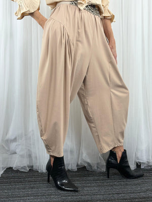 Felicity cocoon trousers in beige
