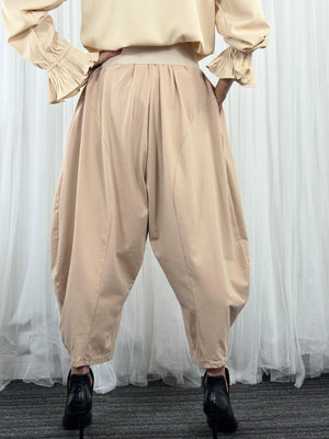 Felicity cocoon trousers in beige