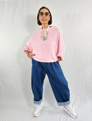 Zodiac knitwear in baby pink