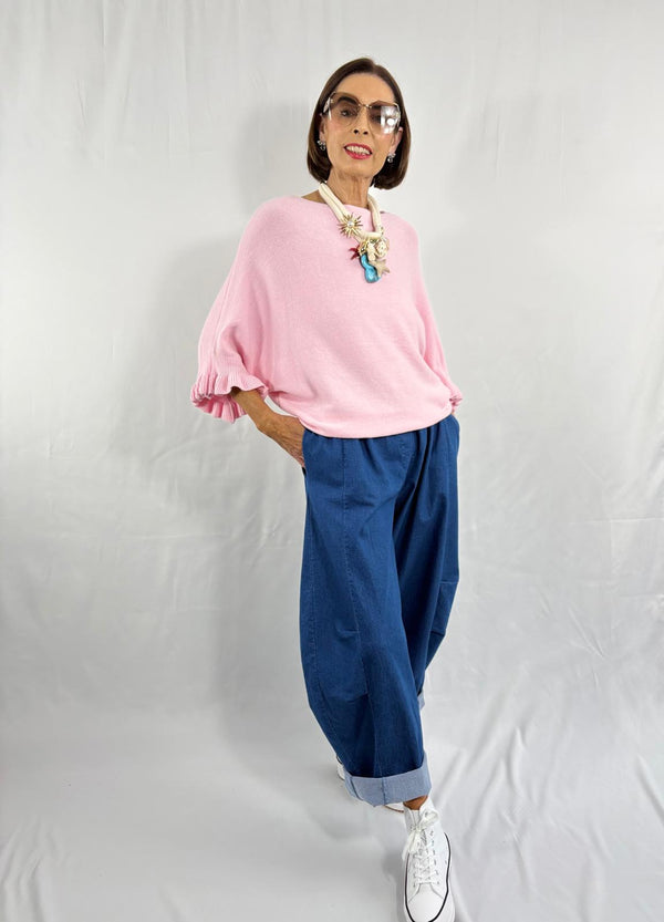 Zodiac knitwear in baby pink