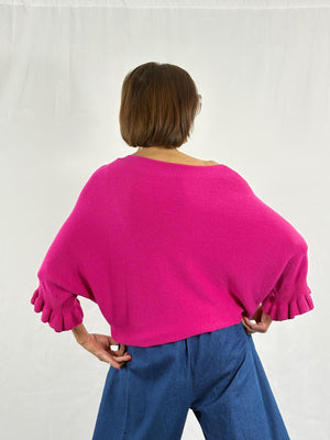 Zodiac knitwear in cerise pink
