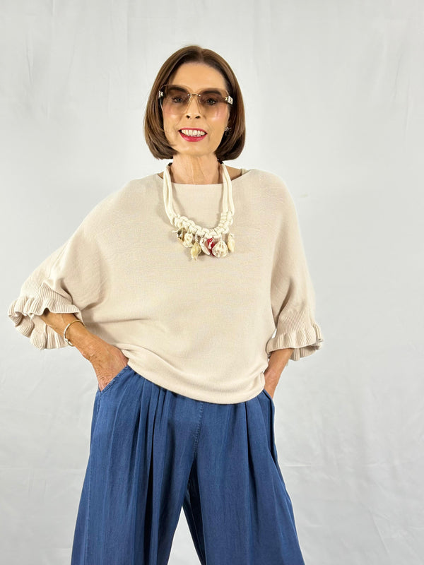 Zodiac knitwear in beige