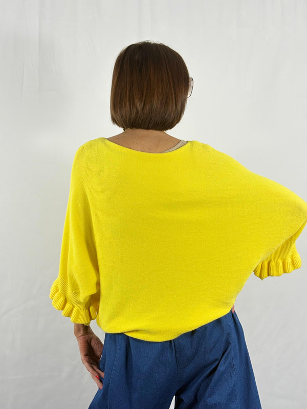 Zodiac knitwear in canary yellow