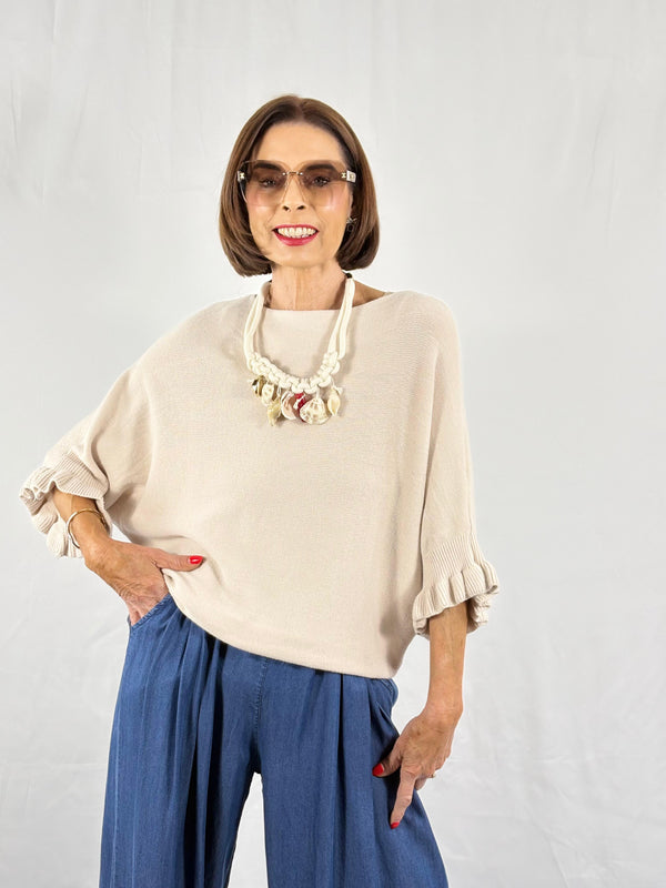 Zodiac knitwear in beige