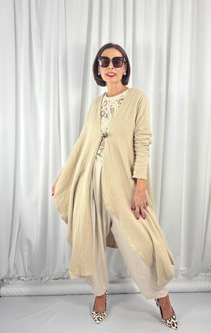 Malana Waterfall jacket in stone