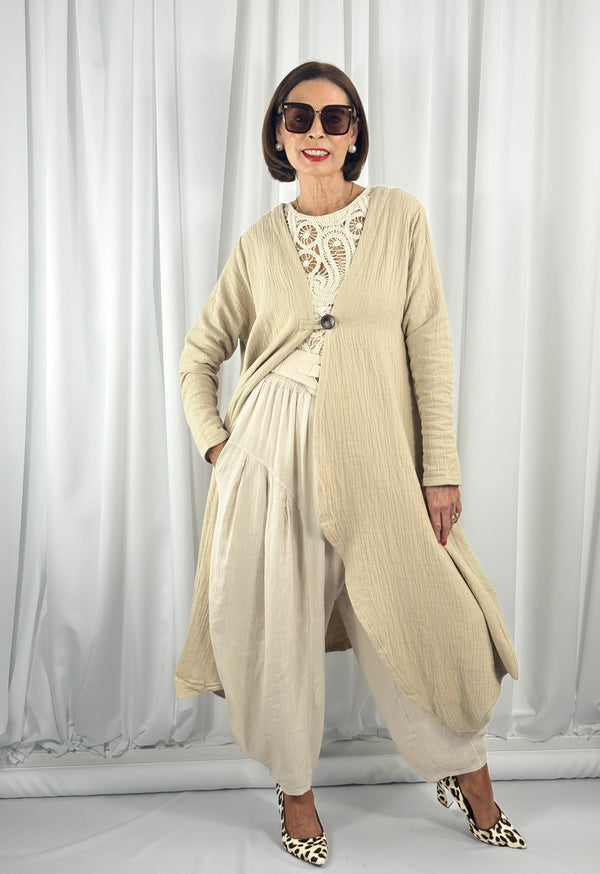 Malana Waterfall jacket in stone